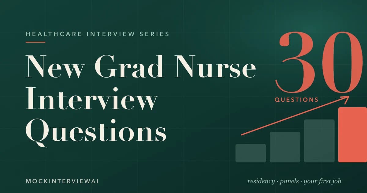New Grad Nurse Interview Questions: 30 Questions + Residency Guide
