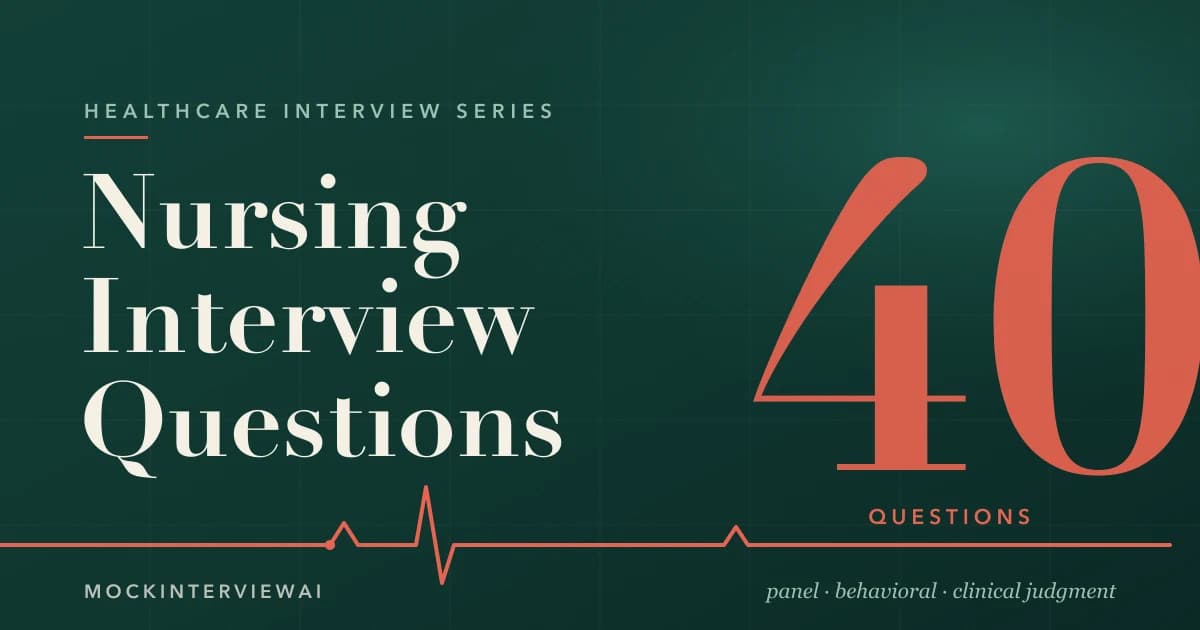 Nursing Interview Questions: 40 Essential Questions + Winning Answers